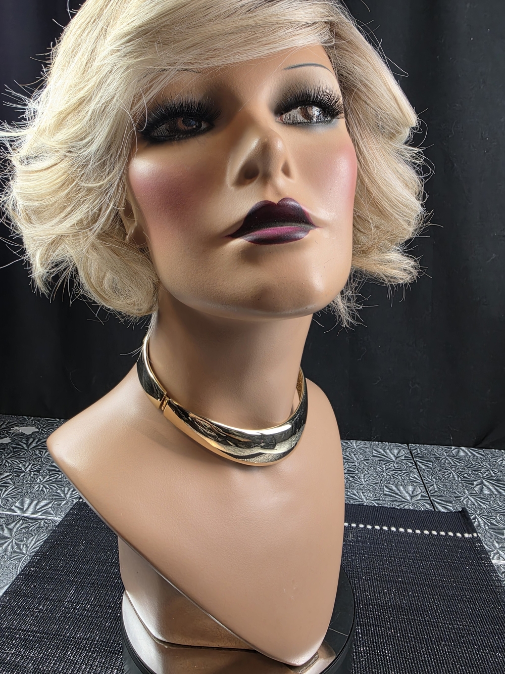 Alexis Kirk Gold Plated Hinged Collar Necklace